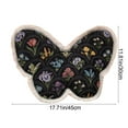thumbnail image 3 of Butterflies Throw Pillow Butterfly Shape Design Pillow with Flower Pattern Cute Living Room Bedroom Decoration Gifts for Women Girl (Black), 3 of 6