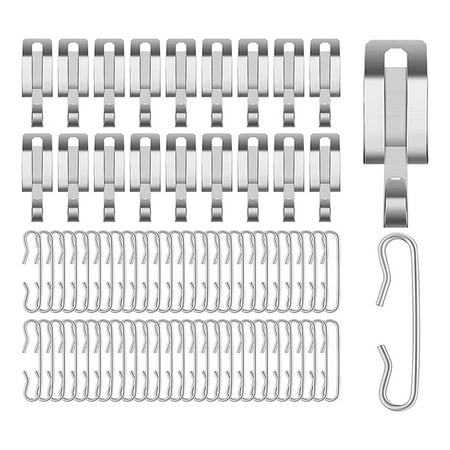 

48 Pcs Heat Cable Roof Clips De Icing and Spacers Roof Clips and Spacers Set Cable Wire Clips Gutter Clips