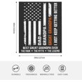 thumbnail image 6 of Christmas Great Grandpa Gifts Blanket 60"x 50", Best Great Grandfather Gifts, Unique Great Grandpa Gift, Xmas Gifts for Great Grandpa, Promoted to Great Grandpa, Great-Grandpa Birthday Gifts, 6 of 6