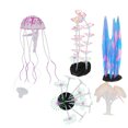 thumbnail image 1 of Adorno para tanque de peces de acuario, simulación de silicona brillante, medusas, decoración de Coral, 1 of 5