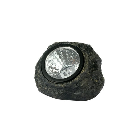Rock Solar Spotlight - Outdoor Solar Light Graden Rock Spot Lights - 4 Piece Set by Moxava
