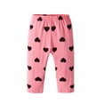 thumbnail image 4 of Infant Baby Girl Heart Shaped Pants Ribbed Casual Leggings White & Orange & Pink 3-6 Months, 4 of 6