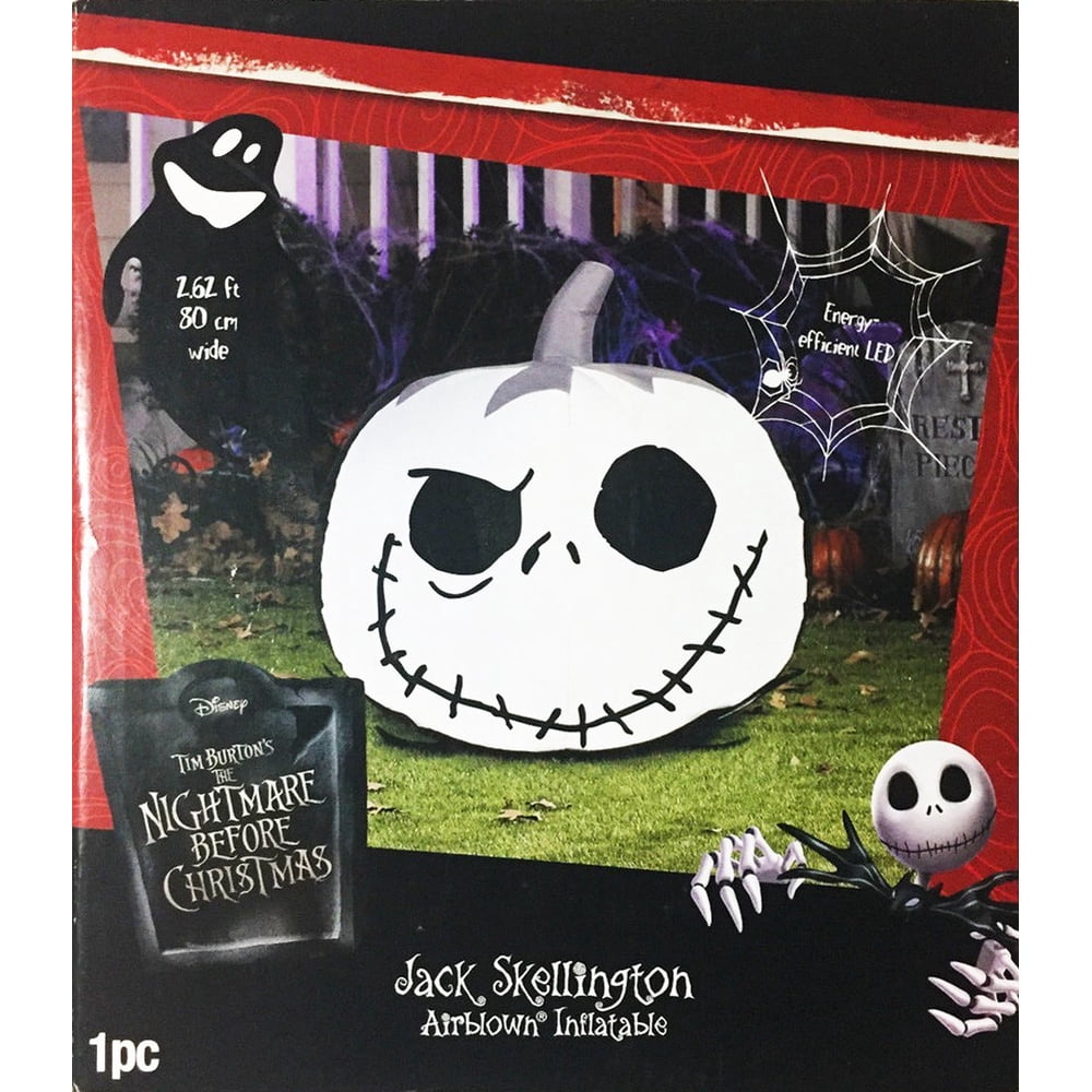 Nightmare Before Christmas Jack Skellington Pumpkin Airblown Inflatable