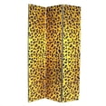thumbnail image 1 of Wayborn Paravent Aspect Guépard Doré en Or et Noir, 1 of 1