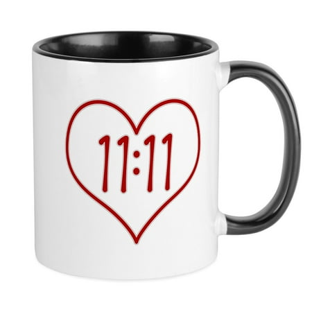 

CafePress - 11:11 Colorful Floral Mugs - Ceramic Coffee Tea Novelty Mug Cup 11 oz