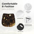 thumbnail image 6 of Picia Classical Golden Casino Pattern Women's 2 in 1 Athletic Running Shorts High Waisted Workout Casual Gym Sweat Shorts with Comfy Liner Zipper Pockets-X-Large, 6 of 9