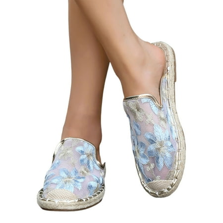 

GHSOHS Womens Sandals Summer Shoes for Women Slippers Open Toe Sandals Hollow Breathable Fisherman Shoes Woven Straw Shoes Flat Bottom Casual Comfort Single Shoes Casual Shoes Walking Shoes 42