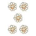 thumbnail image 2 of Minnieouse Bufanda Anillo Chal Clip Oro Plata Bufandas Hebilla Galvanoplastia Aleación Broche Titular Heronsbill Estilo Joyería Pañuelo dorado oro 5piezas, 2 of 6