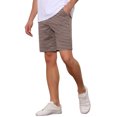 thumbnail image 5 of Lars Amadeus Plaid Shorts for Men's Straight Leg Flat Front Houndstooth Print Chino Shorts, 5 of 5