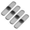 thumbnail image 1 of Uxcell 4pcs Travel Toothbrush Case Transparent Black Portable Toothbrush Holders for Home Travel, 1 of 6
