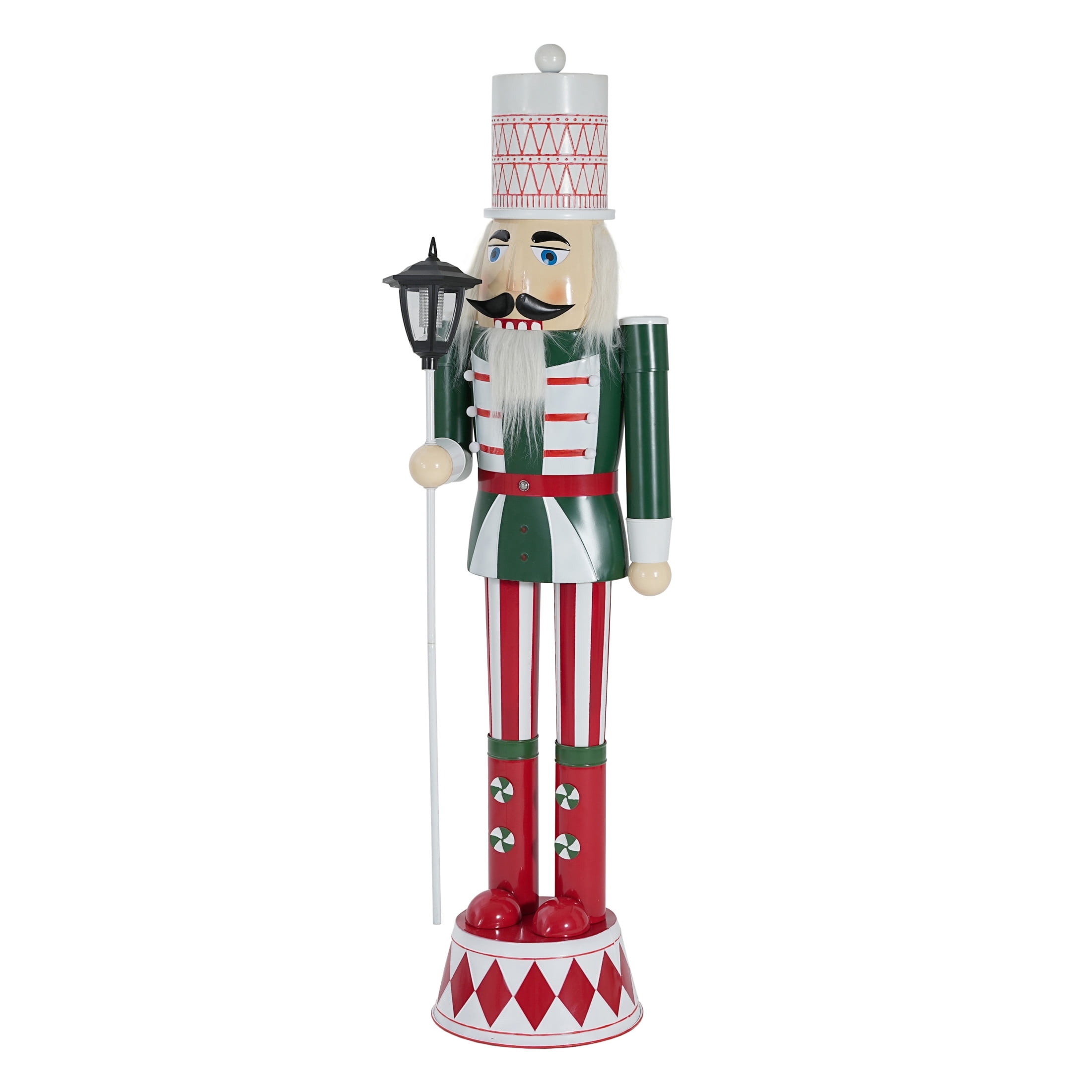 Christopher Knight Home 62" Classic Iron Nutcracker Holiday Decoration, Indoor Outdoor Festive Christmas Decor