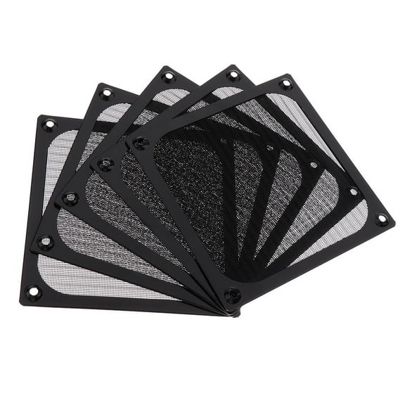 120mm PC Fan Dust Filter Dust Filter Fan Filter Filter Black Dustproof Case Mesh Computer Fan 5 Pack