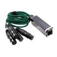 thumbnail image 3 of 1 Par de Extensores Ethernet XLR/ de 3 Pines de 4 Canales A Ethercon RJ45 Extensor de Señal de Red DMX512 1 Macho + 1 Hembra, 3 of 9