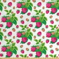thumbnail image 1 of Fruit Sofa Upholstery Fabric by the Yard, Spring Botanical Art Raspberries with Green Leaves, Decorative Fabric for DIY and Home Accents, Green Magenta by Ambesonne, 1 of 4