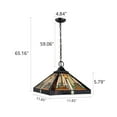 thumbnail image 2 of CHLOE Lighting Innes Tiffany-Style 1-Light Mission Ceiling Pendant 12" Shade, 2 of 8