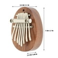 thumbnail image 2 of unbranded 1Jgo Instrumento Kalimba 8 Teclas Madera Portátil Sonido Claro Para Uso En Viajes, 2 of 8