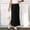 Black, variant on Casual Maxi Skirts for Women High Waist Trendy Drawstring Side Slit Skirts With Pockets Dark Blue L