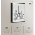 thumbnail image 2 of Eiffel Tower Embroidery Canvas Paris Art Prints by Art Remedy, Black Frame, 10" x 15", 2 of 7