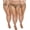 Tan-3pcs, variant on Plus Size Sheer Tights for Women,20D Control Top Pantyhose Reinforced Toes High Waist Stockings 3 Pairs 1XL-6XL
