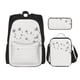 thumbnail image 1 of Easygdp Dandelion Blowing In The Wind Mochila para Niños y Niñas con Set de Caja de Almuerzo y Estuche para Lápices 3 en 1, Mochila Escolar Estampada para Adolescentes, 1 of 7