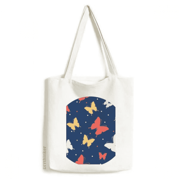Colourful in Dots Tote Canvas Bag Shopping Satchel Casual Handbag