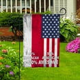 thumbnail image 4 of Flag American Half Monacan Flag Monacan American Friendship Monaco U.S.A Patriotic Proud Garden Flag, Double-Sided Decorative Outdoor Flag, Patriotic Polyester Yard Flag 12 x 18 in, 4 of 5