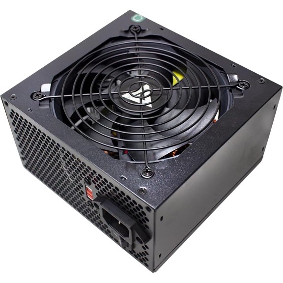 APEVIA VENUS500W Venus 500W ATX Power Supply with Auto-Thermally Controlled 120mm Fan, 115/230V Switch, All Protections
