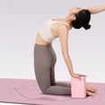 thumbnail image 6 of High Density Dual Color EVA Yoga Block, Wear Resistant Non-slip Foam Auxiliary Brick, Fitness Helper for Dancing Leg Stretching Body Shaping Home Sports Daily Training Use, Pink, 6 of 8