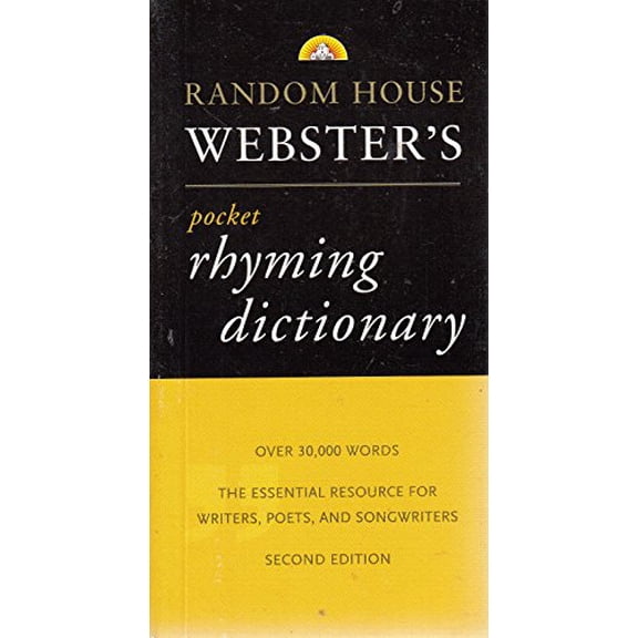 Pre-Owned Random House Webster's Pocket Rhyming Dictionary (Paperback) 0375705147 9780375705144