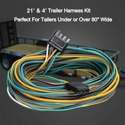 LIMICAR 25 FT 4 Pin Flat Trailer Wiring Harness Kit, 4 wire trailer harness for Trailer Tail Lights