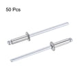 thumbnail image 4 of Uxcell 3.2mm Diameter 11mm  Length 304 Stainless Steel Blind Rivets 50 Pack, 4 of 4