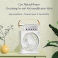 thumbnail image 3 of Portable Fan, Small Fan , Five Hole Fan , Spray Fan, New Small Cooling Fan , Desktop Humidifier, Fan , Usb Rechargeable Fan, Rechargeable Fan, Us, 3 of 5