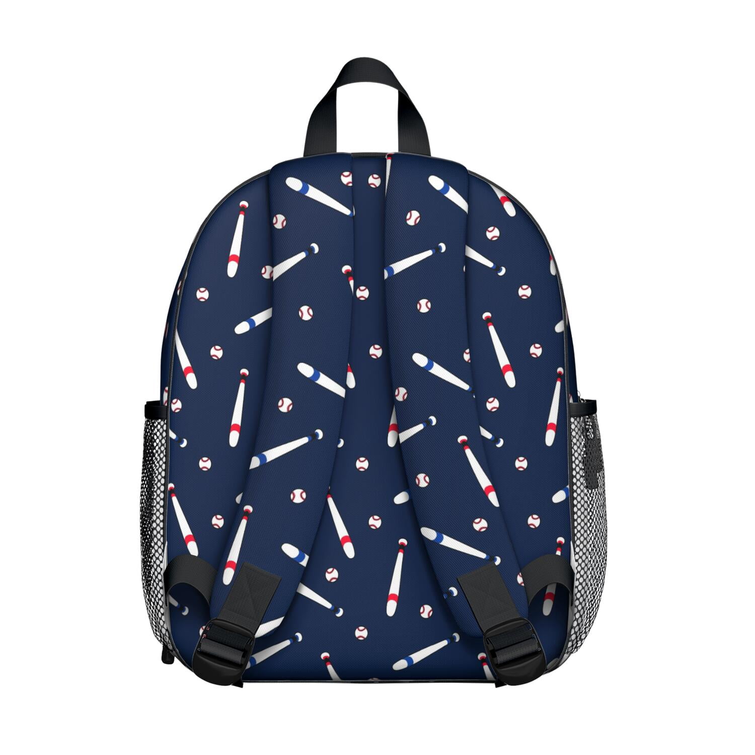 Sports-Themed Ergonomic Backpack for Boys - Waterproof, Durable with Side Pockets for Baseball, Football, Soccer