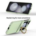 thumbnail image 6 of Compatible with Samsung Galaxy Z Flip 6 Case (Built-in Back Screen Protector) with Hinge Protection & Ring Kickstand, Slim and Thin Protective Case Cover for Samsung Galaxy Z Flip 6, Lightgreen, 6 of 6