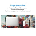 thumbnail image 5 of Rocae Beautiful Red Train Hot Air Balloon for Gaming Mouse Pad, Mouse Pad Large, Office Computer Keyboard Mousepad, Keyboard and Mouse Pad with Stitched Edges,31.5 x 11.8 in, 5 of 5
