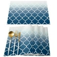 thumbnail image 2 of Morocco Blue Gradient Table Runner Home Wedding Decor Table Flag Mat Table Centerpieces Decoration Party Dining Long Tablecloth, 2 of 6