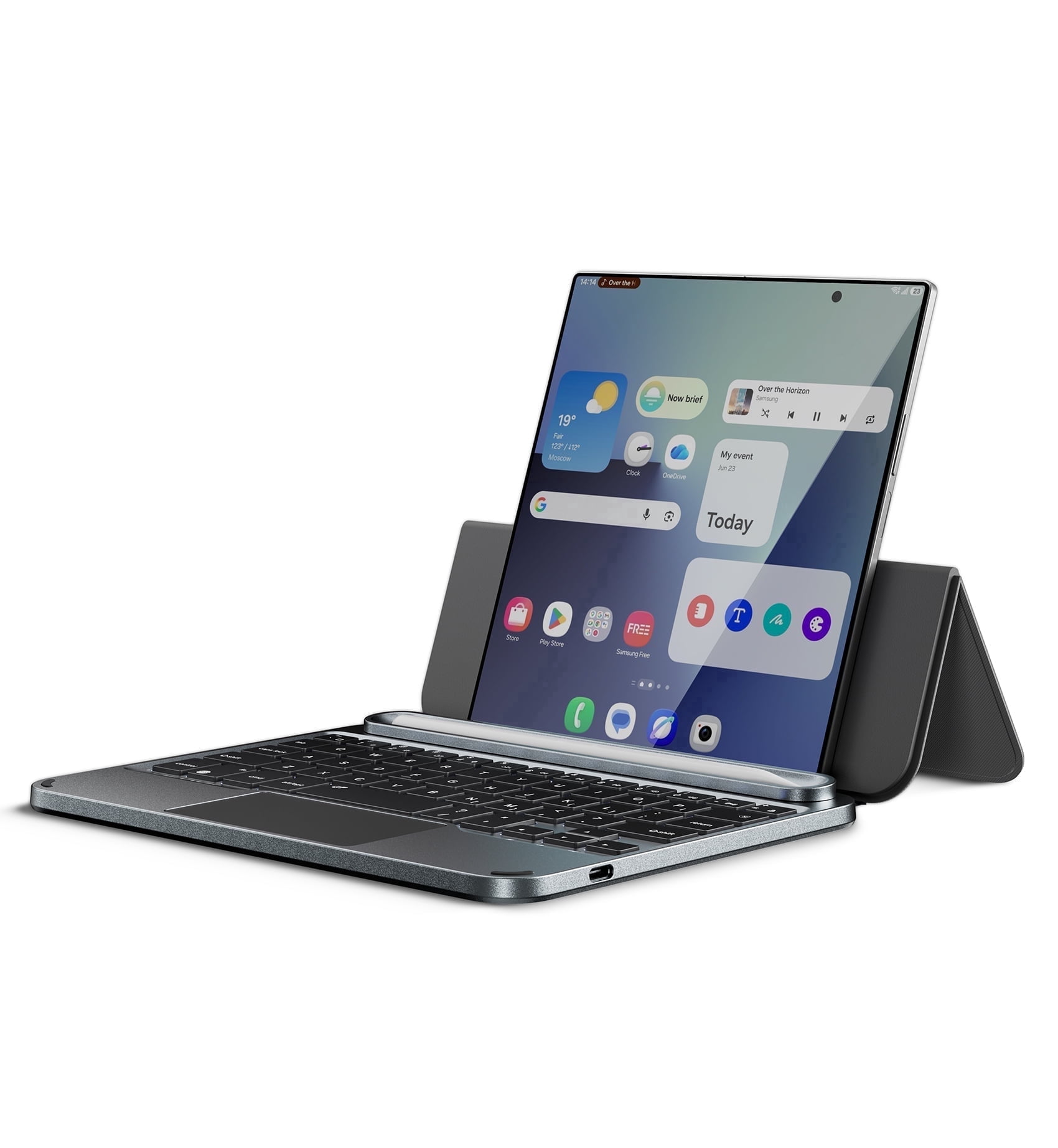 Samsung Galaxy Tab S9 Ultra Book Cover Keyboard Case with Stylus