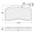 thumbnail image 3 of Centric Parts Disc Brake Pad P/N:102.05941 Fits select: 2001-2003 AUDI S8, 3 of 3