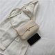 thumbnail image 4 of 2706 Bolso Mano Con Hombro Y Axila PU Color Sólido Con Nicho para Mujer (blanco), 4 of 9