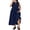 Navy 02, variant on Karymi Plus Size Bow Keyhole Sleeveless Midi Dress, High Waist A-Line Casual Flowy Summer Dress with Pockets Sundress