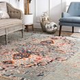 thumbnail image 1 of nuLOOM KKCB23A Persian Sarita Distressed Rug, 4` x 6`, Grey, 1 of 2