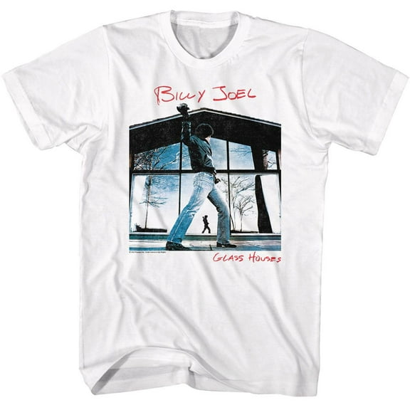 Billy Joel Glass Houses White Adult T-Shirt