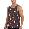 thumbnail image 2 of Gukieu Cute Christmas Gnomes Print Men's Quick Dry Fitness Vest, Round Neck Sleeveless Fitness Bodybuilding Top-Large, 2 of 7