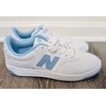 thumbnail image 1 of New Balance BB80BLU Lifestyle White Blue Leather Sneakers Men's Size 9 New, 1 of 5