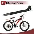 thumbnail image 3 of Postes de sillín de bicicleta Unique Bargains 27.2x400mm con offset de 20 grados, negro mate de fibra de carbono, 3 of 7
