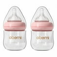 thumbnail image 1 of Biberón para Bebé Oberni de Cuello Ancho Anticólico 120 ml Paquete de 2 Rosa, 1 of 9