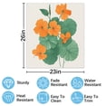 thumbnail image 2 of Nasturtiums on linen-4 Dishwasher Magnet Cover Decorative Sticker for Home Cabinet Kitchen 23" x26", 2 of 5