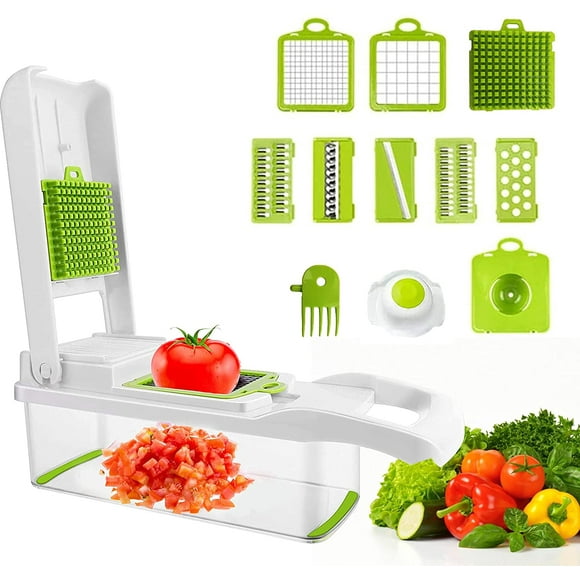 12 In 1 Mandoline, Stainless Steel Kitchen Mandoline, Multifunctional Kitchen Vegetable Cutter With 6 Adjustable Blades, Multifunctional Mandoline Slicer