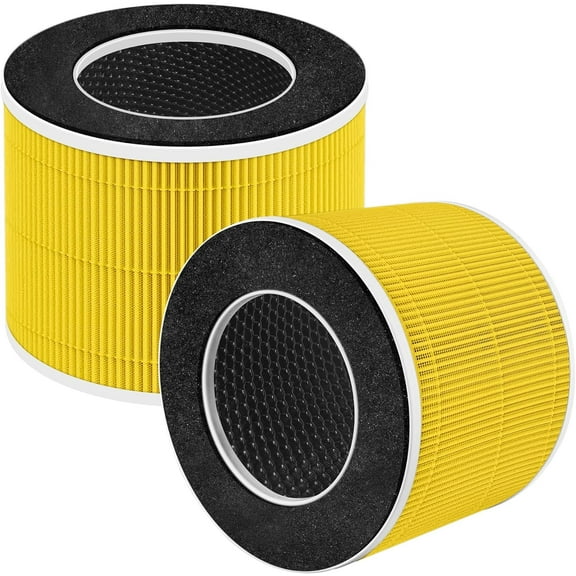 2 Packs RP-AP088 Replacement Filter Compatible with RENPHO RP-AP088W RP-AP088B Air Purifier, 5-Stage H13 True HEPA Actived Carbon Filter, Pet Care Version
