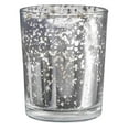 thumbnail image 1 of Silver Finish Glass Votive Candle Holder, 1 of 1
